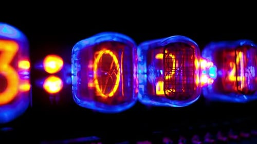 Numerische Zählernummer Nixie Tube Clock 3