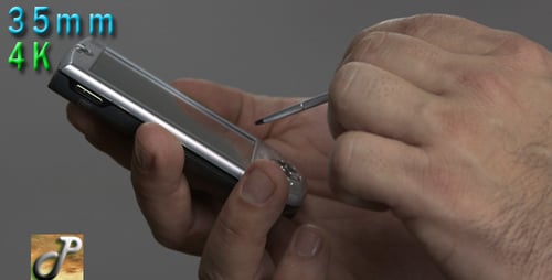 Menschenhand mit einem PDA