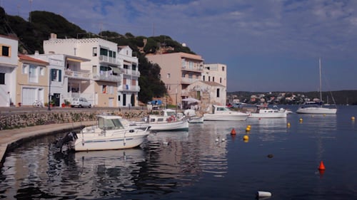 Boats Moored in a Picturesque Harbor