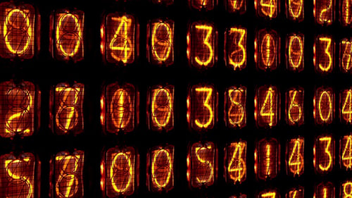 Nixie Clock Numerischer Zähler Videowall 3