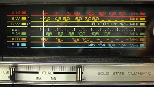 Vintage-Radio-Wählscheibe Frequenz