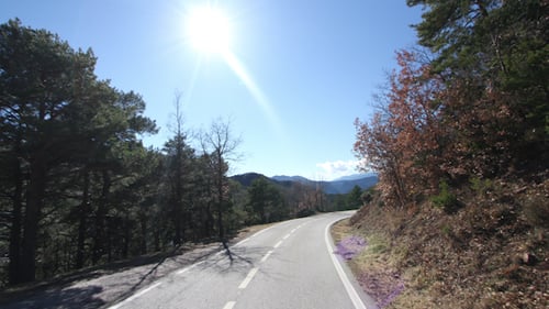 Countryside Drive Moving Car Road 1