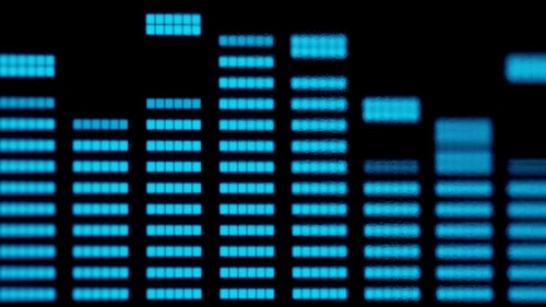 Dynamic Neon Music Equalizer with Rhythmic Bars