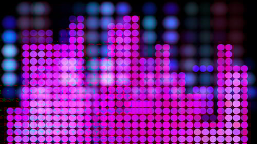 Dynamic Neon Audio Visualizer Spectrum Loop Background