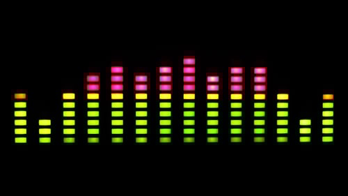 Dynamic Digital Audio Equalizer Bars Visualizer