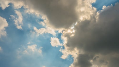 Majestic Clouds Drifting Across a Summer Sky