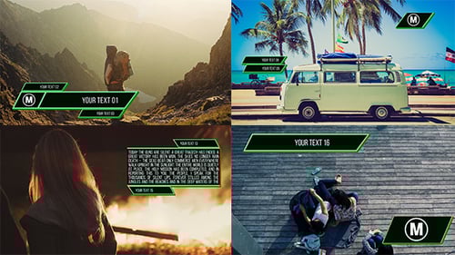 Modern Lower Thirds with Dynamic Text Animation