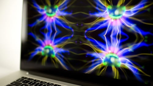 Laptop-Bildschirmschoner Computer abstrakte Lichter 6