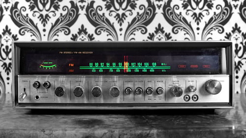 Vintage Radio-Zifferblatt Retro