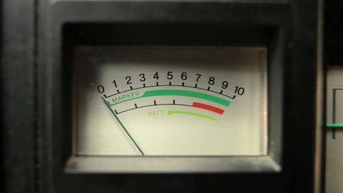 Vintage Radio Battery Levels 1