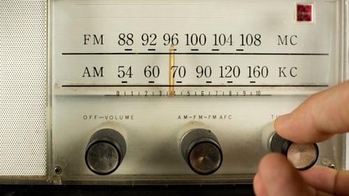Vintage-Radio-Zifferblatt