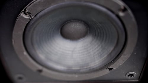 Audio Speaker Vibrates from Sound Waves