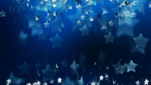 Animated Star Background on Dark Blue