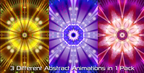 Abstract Psychedelic Kaleidoscope Pattern Loop Background