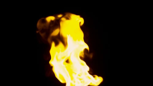 Ausbruch der Flammen