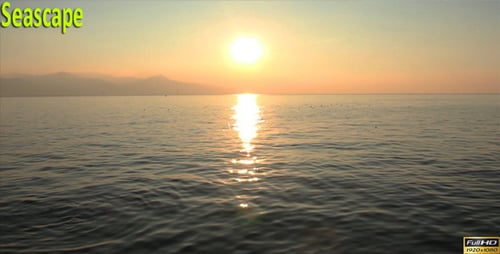 Golden Ocean at Sunrise or Sunset