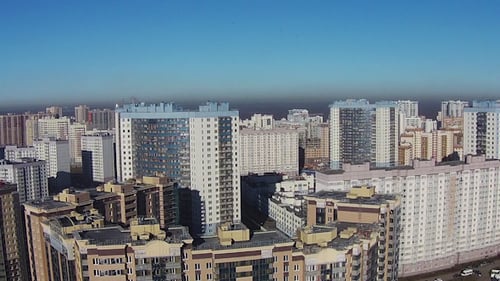 Cityscape Aerial View of Urban High Rise Buildings