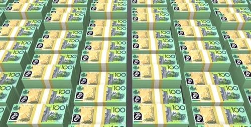 Stack Of Australian Dollar