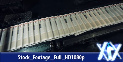 Newspapers Printing in Modern Factory