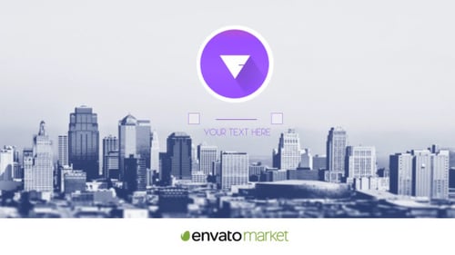 Minimal Geometric Opener for Photo and Logo Display