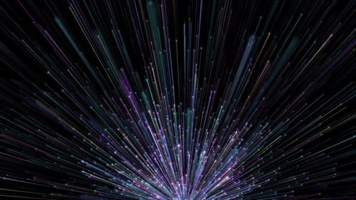 Colorful Abstract Magical Particles Loop