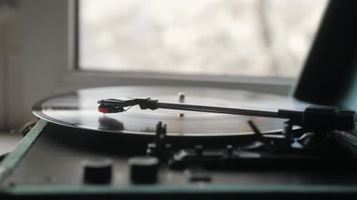 Vinyl Record Closeup