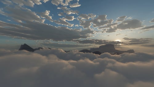 Flying Over Mountains