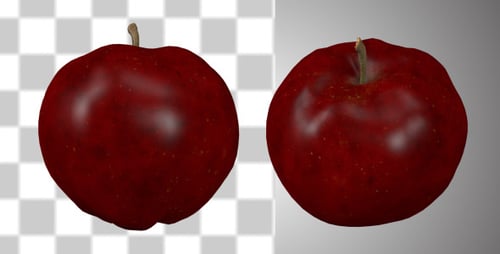 3D Red Apples Rotating Animation Pack