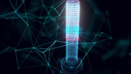 Hex Bolt Hologram Close Up Hd