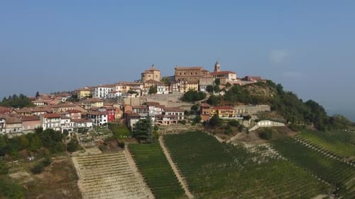 La Morra Aerial View in Langhe, Piedmont