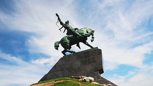 Salavat Yulaev Monument In Ufa Russia