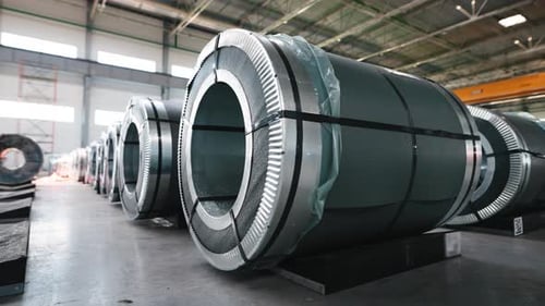 Warehouse with Rolled Steel