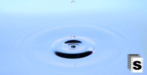 Water Drop Creates Ripples