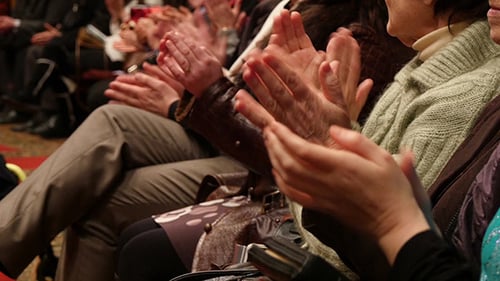 People Hands In Hall Applause