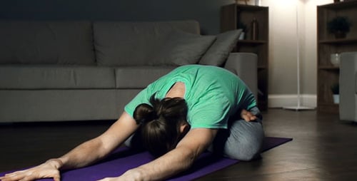 Downward Facing Lotus Pose