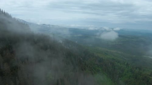 Aerial View of a Rocky Mountain Landscape