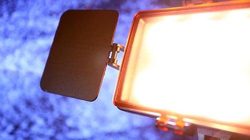 Video Light Turns On and Shines Brightly