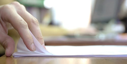 Searching Documents Papers On Office Table 2