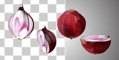 Red Sliced Onion