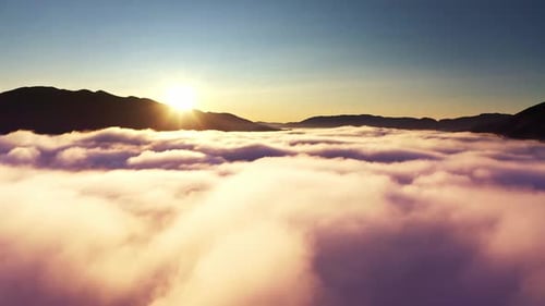 Grey Mist Covered the Mountain Hils