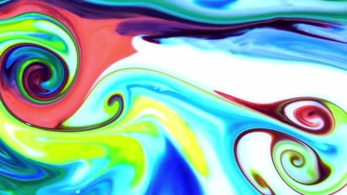 Psychedelic Abstract Colors Swirl