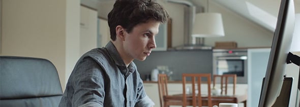 Intense Designer Work With Computer