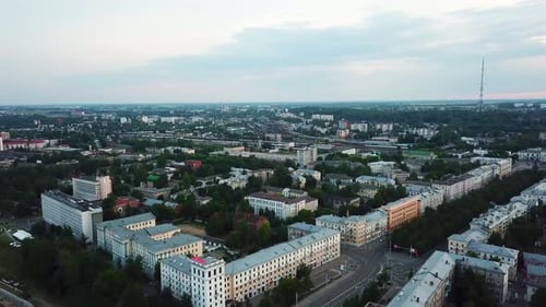 Evening Panorama Of The City Of Vitebsk At Sunset 2