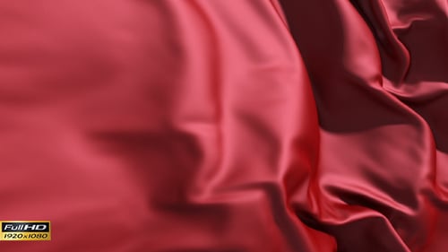 Smooth Red Fabric Flowing Abstract Background