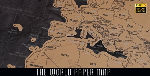 Detailed World Map Showing Countries and Continents