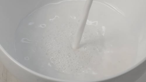 Eingessene Milch