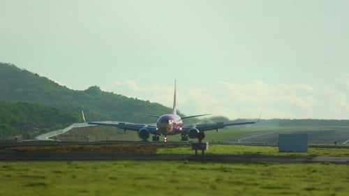 Rollen im Flugzeug