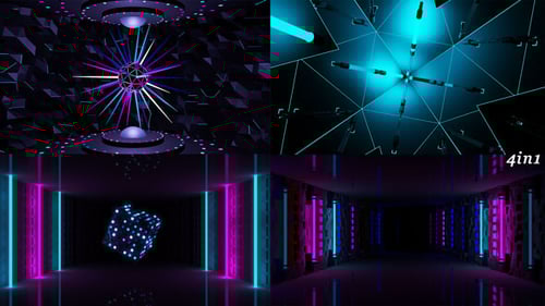 Neon Splash (pacote com 4)