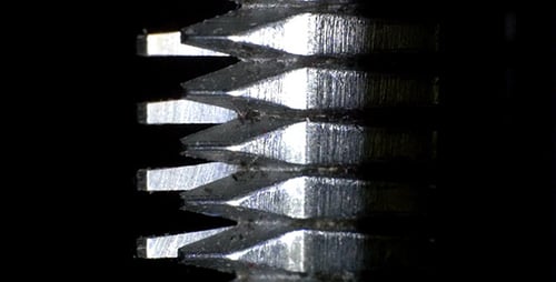 Detailed Close Up of Shiny Metal Gears