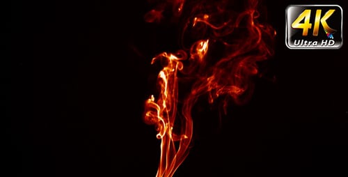 Abstract Fire Burning Smoke Element